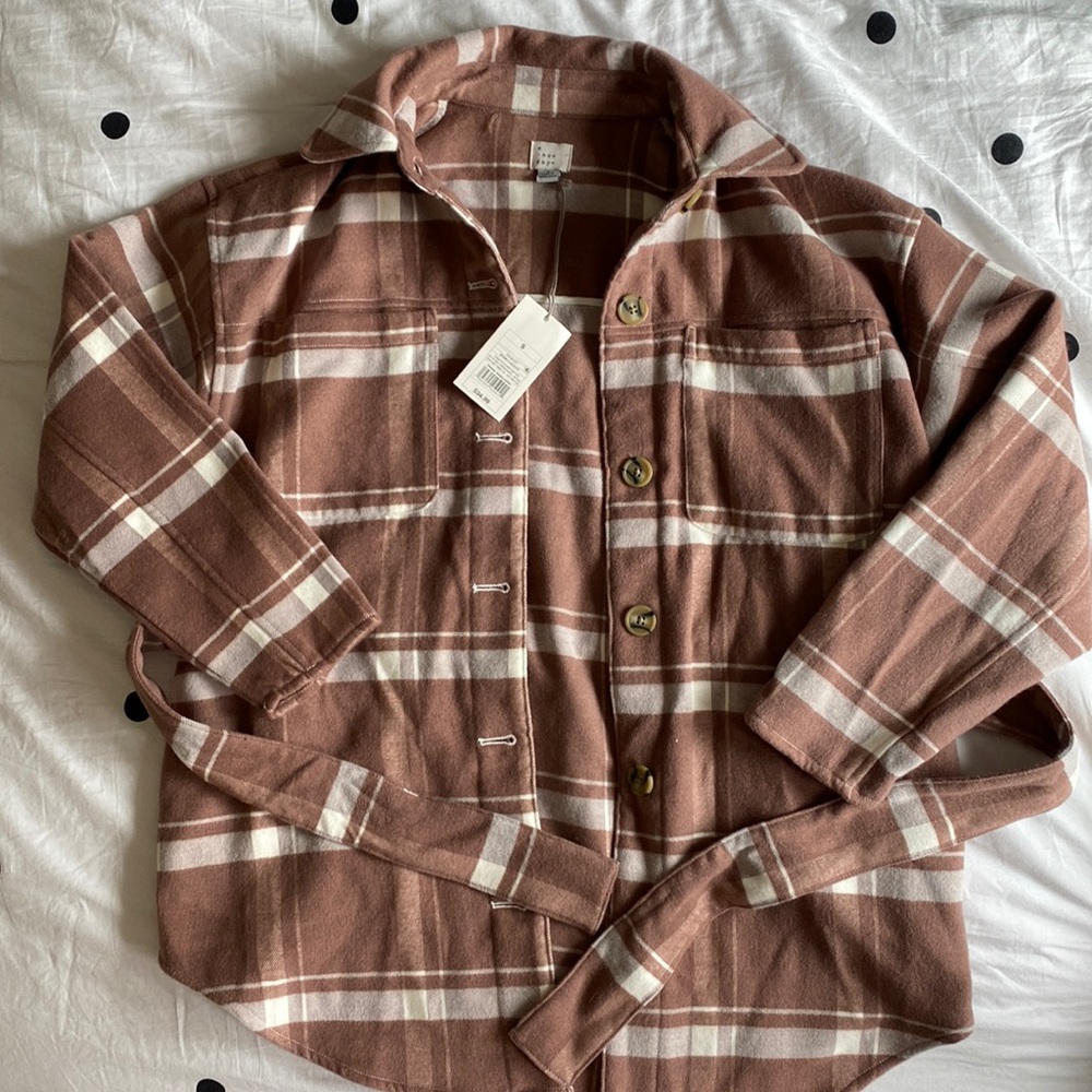 NWT plaid jacket